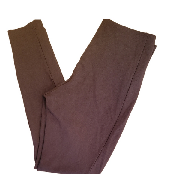 LYSSE Chocolate Brown Pull-on Stretchy Legging Pants Size Medium EUC - Picture 1 of 8
